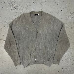 Grey vintage cardigan with a worn look